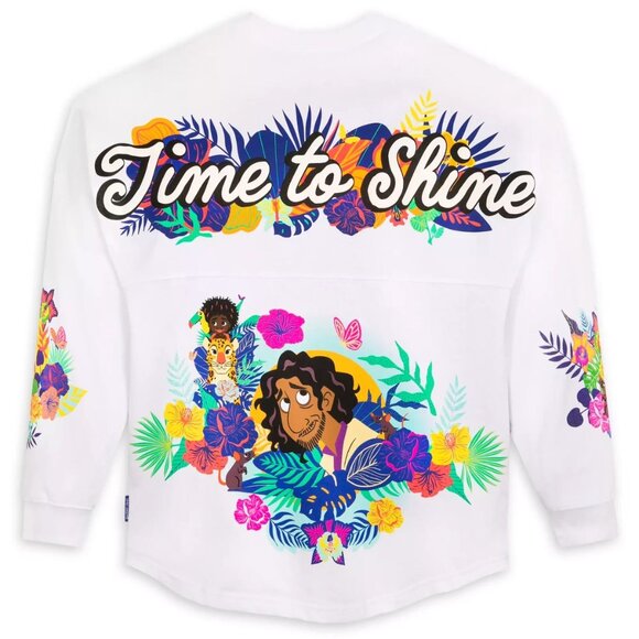 NEW Disney Encanto Spirit Jersey Time to Shine Graphic Unisex Top Plus 3XL White - Picture 3 of 16